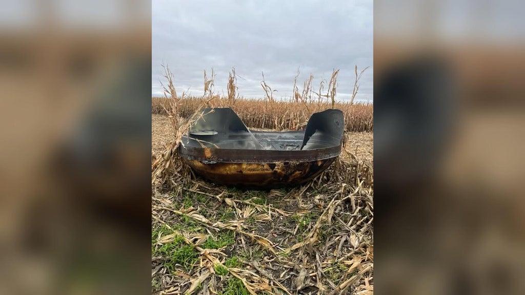 11-foot piece of suspected space debris found in eastern Minnesota cornfield — WCCO / CBS Minnesota, New Hope Community news