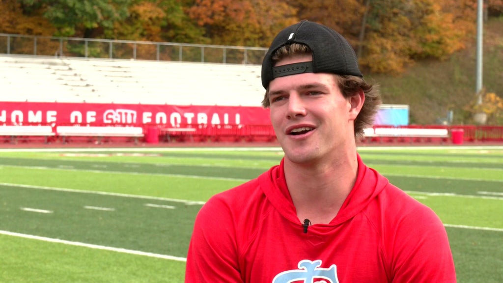 St. John's wide receiver Riley Schwellenbach finding success on the gridiron and baseball field — WCCO / CBS Minnesota, New Hope Schools news