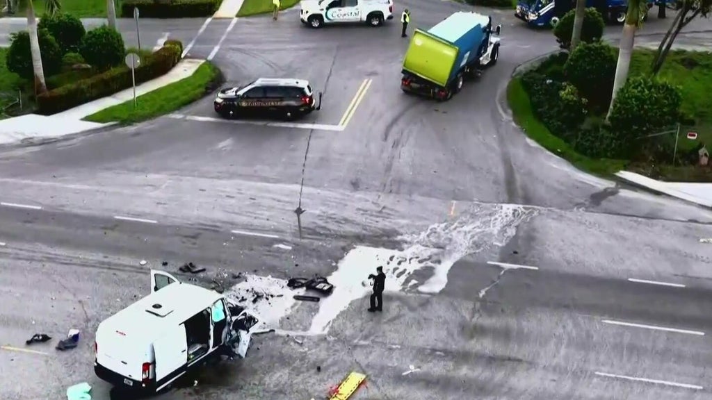 3 injured in violent Davie crash involving van, recycling truck, police say — CBS Miami, New Hope Health news