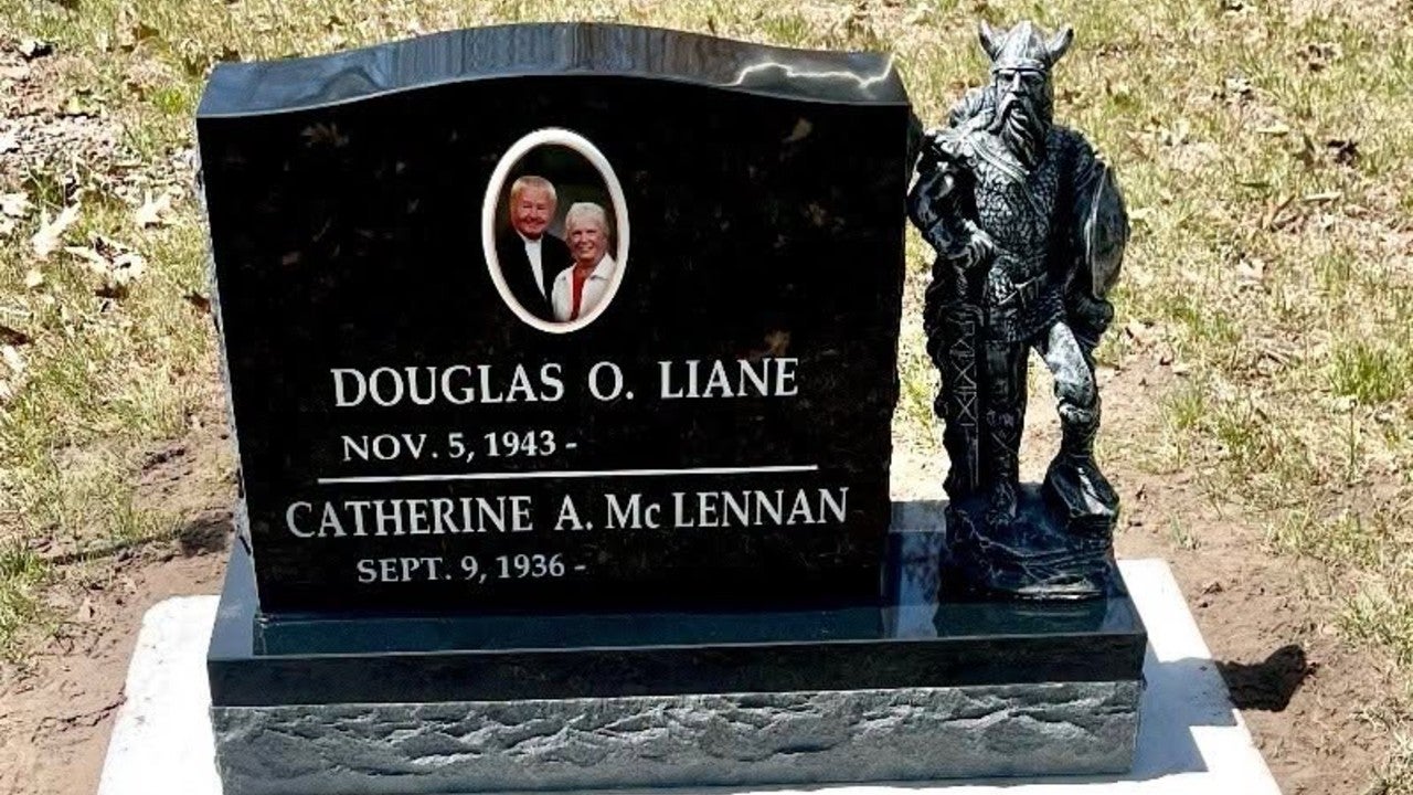 Minnesota couple seeking stolen Viking statue taken from Garrison Cemetery headstone — KSTP 5, New Hope Community news