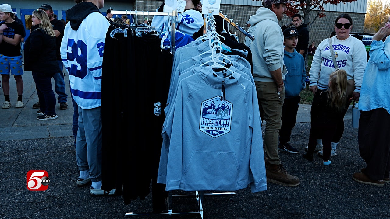 Brainerd celebrates 100 days until Hockey Day Minnesota — KSTP 5, New Hope Schools news