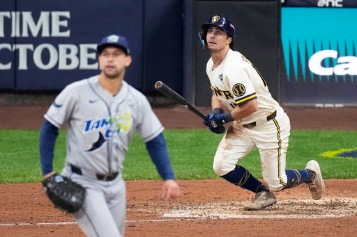 Frelick, Pratt lift Brewers to 5-4 comeback win over Rays and 2-0 World Series lead — KSTP 5, New Hope Sports news