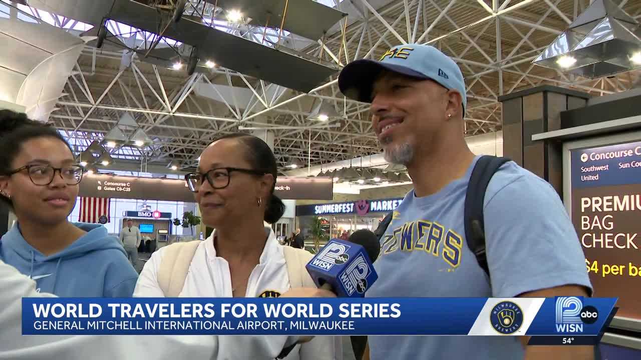 'Traveled for ... 24 hours': Fans travel from across the world for the World Series — WISN 12 Milwaukee, New Hope Sports news