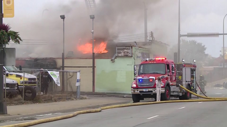 Crews respond to fire just off I-94 in north Minneapolis — KARE 11 Local